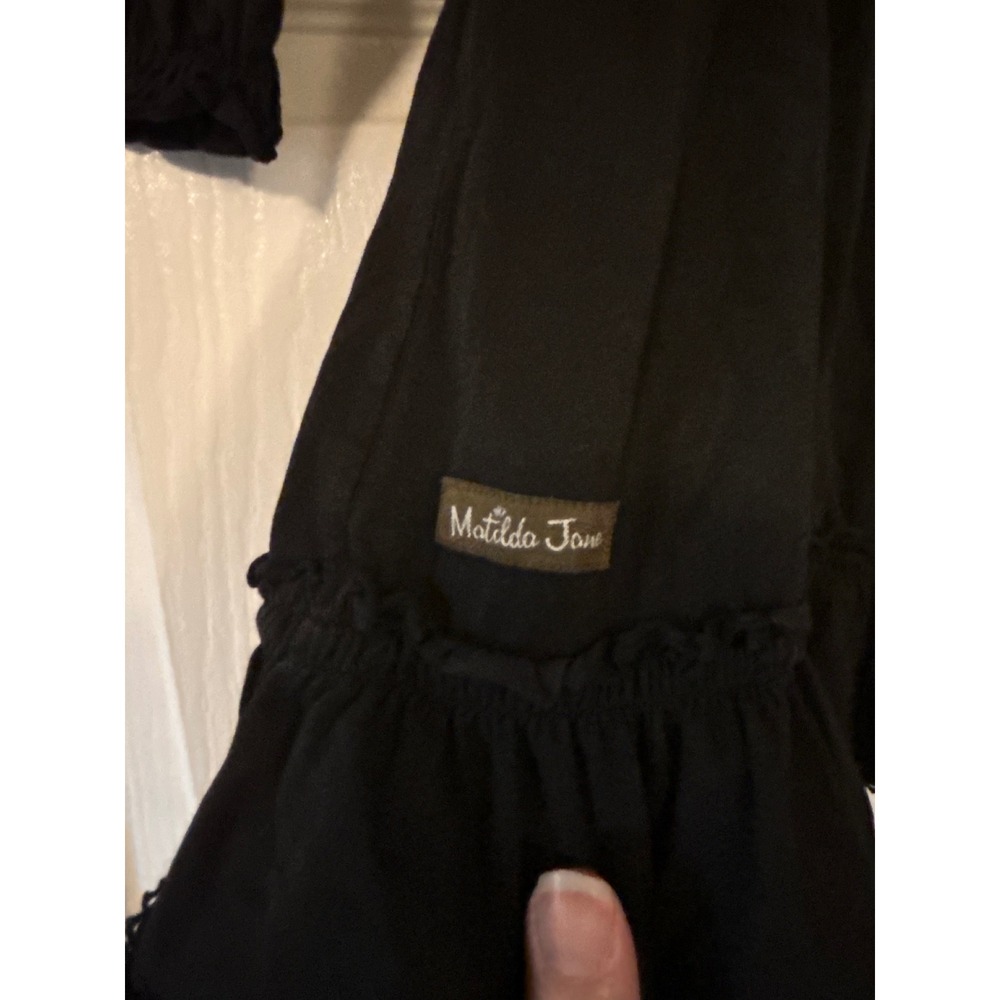 Girls Matilda Jane Long Sleeve Lap Dress in Black Size 6 - Picture 4 of 6